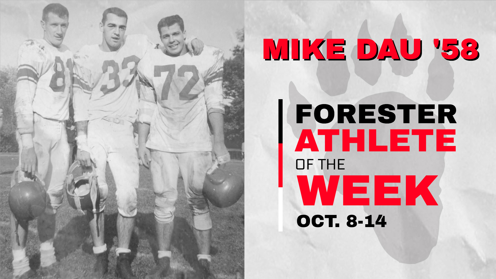 Mike Dau '58 Named Forester Athlete of the Week