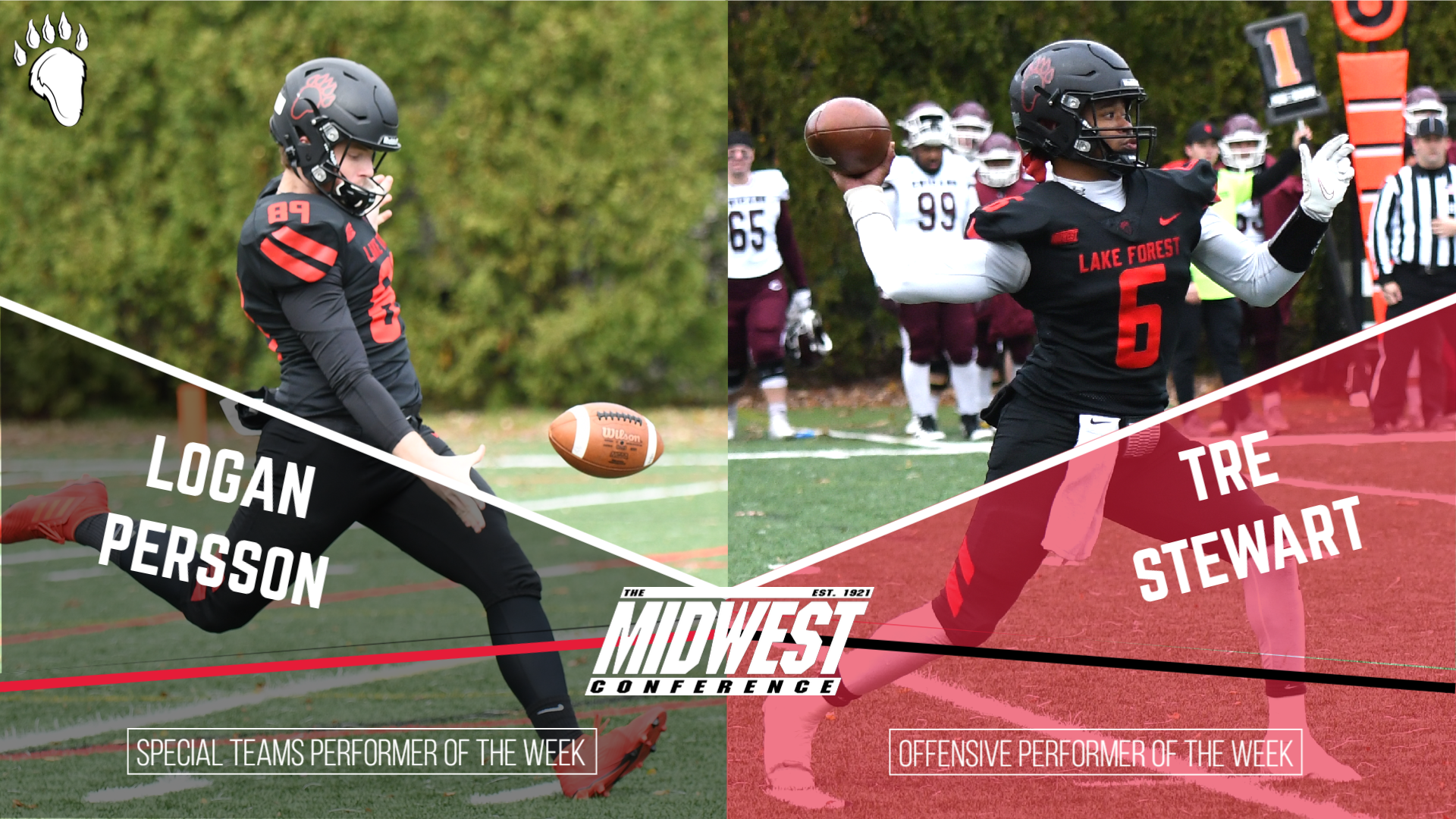 Persson and Stewart Named MWC Performers of the Week