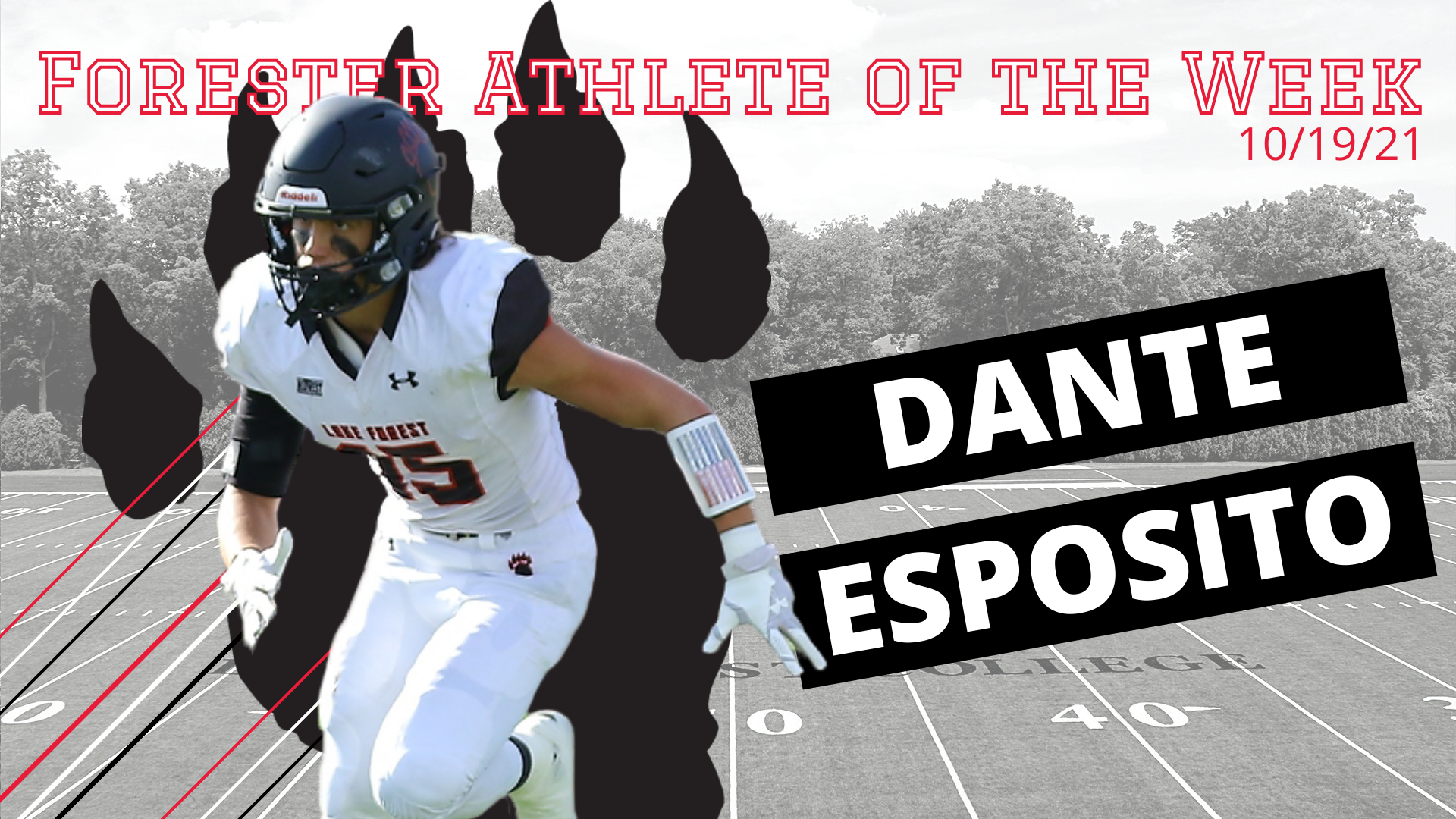 Dante Esposito Selected as Men's Forester Athlete of the Week Again