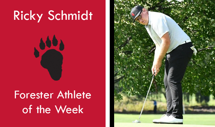 Ricky Schmidt Named Forester Athlete of the Week