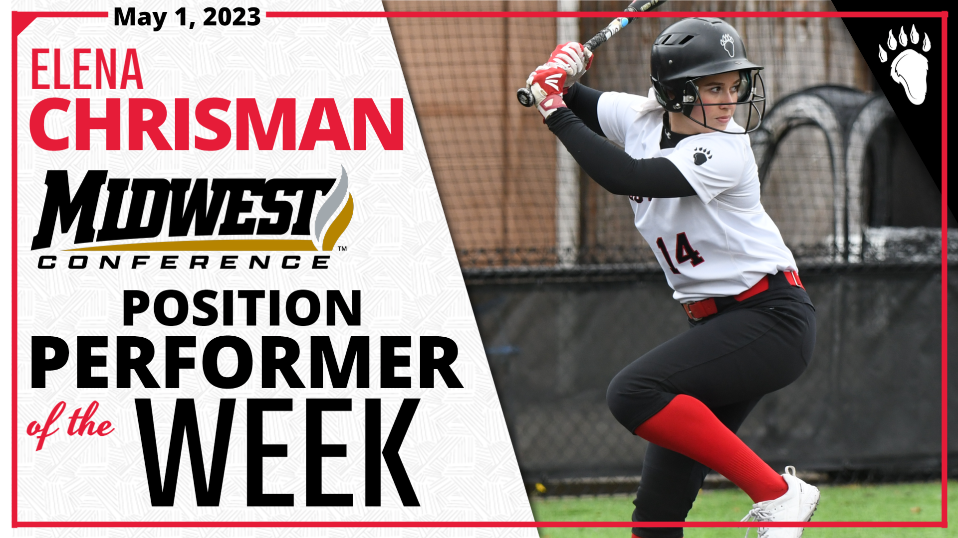 Elena Chrisman Named MWC Position Performer of the Week