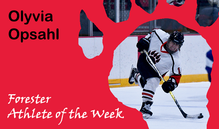Olyvia Opsahl Voted Forester Athlete of the Week