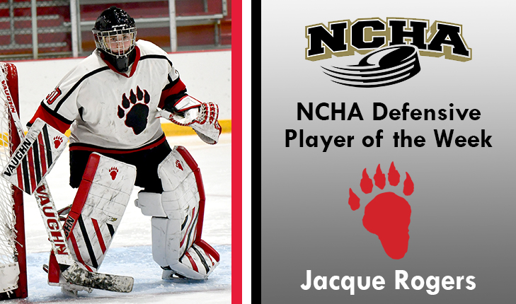 Jacque Rogers Named NCHA Defensive Player of the Week