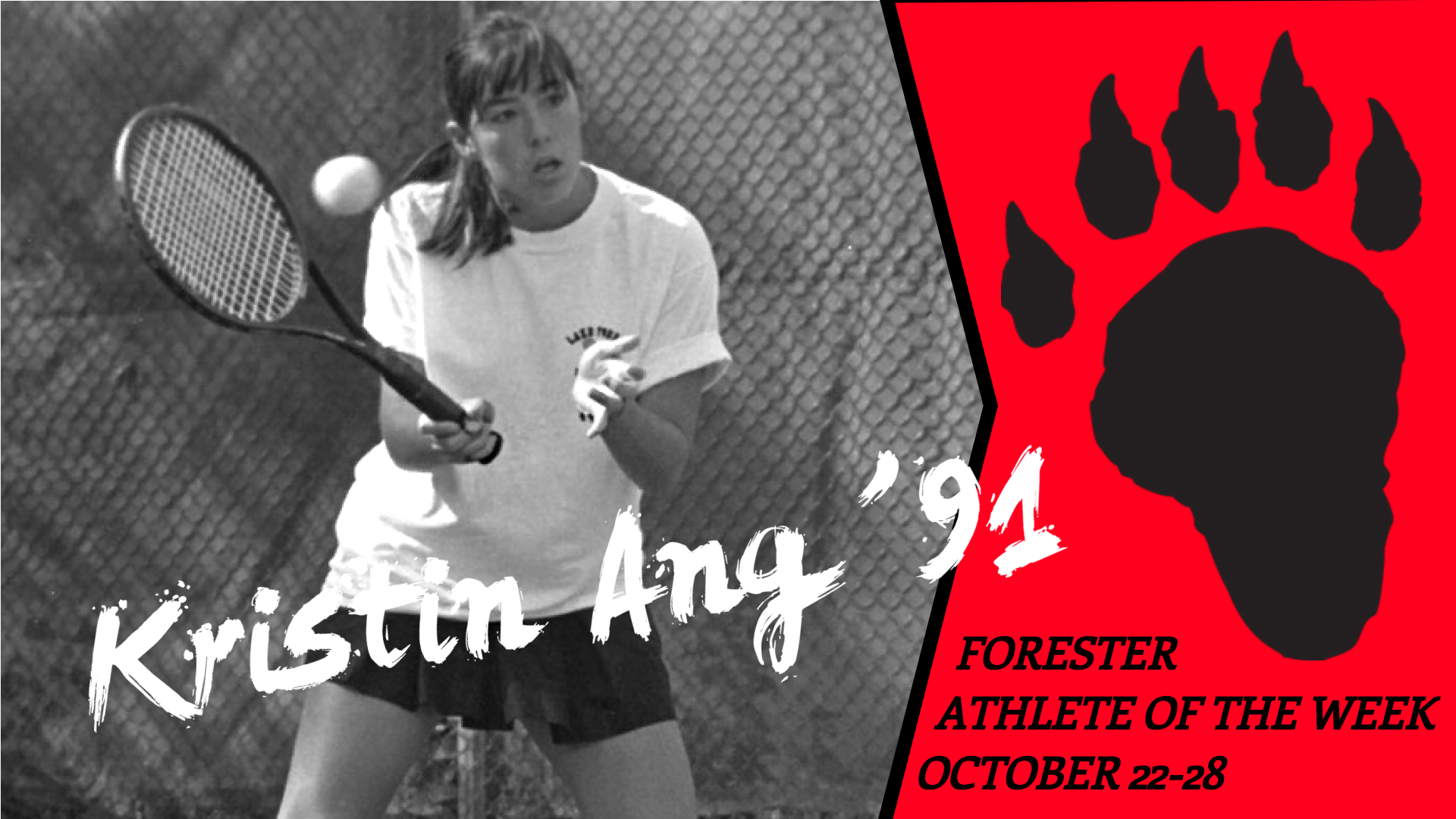 Kristin Ang '91 Named Forester Athlete of the Week