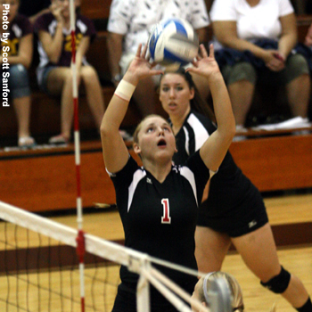 Foresters Defeat Mount Mary in Three Sets