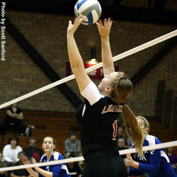 Foresters Win at Marian in Four Sets