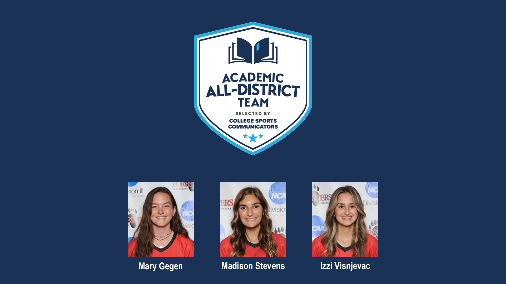 Academic All-District® Volleyball Teams Feature Three Foresters