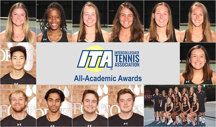 A Dozen Foresters and Women's Team Earn ITA All-Academic Status