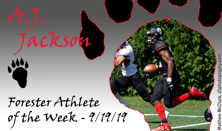 A.J. Jackson Named Forester Athlete of the Week