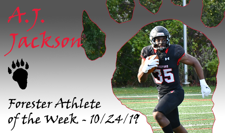 Second Forester Athlete of the Week Award of the Year for A.J. Jackson