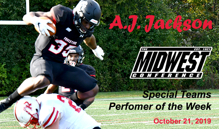 A.J. Jackson Named MWC Special Teams Performer of the Week