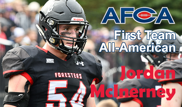Jordan McInerney Featured on AFCA All-American Team