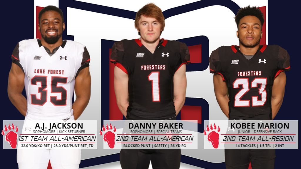 Jackson, Baker, and Marion Honored by D3football.com