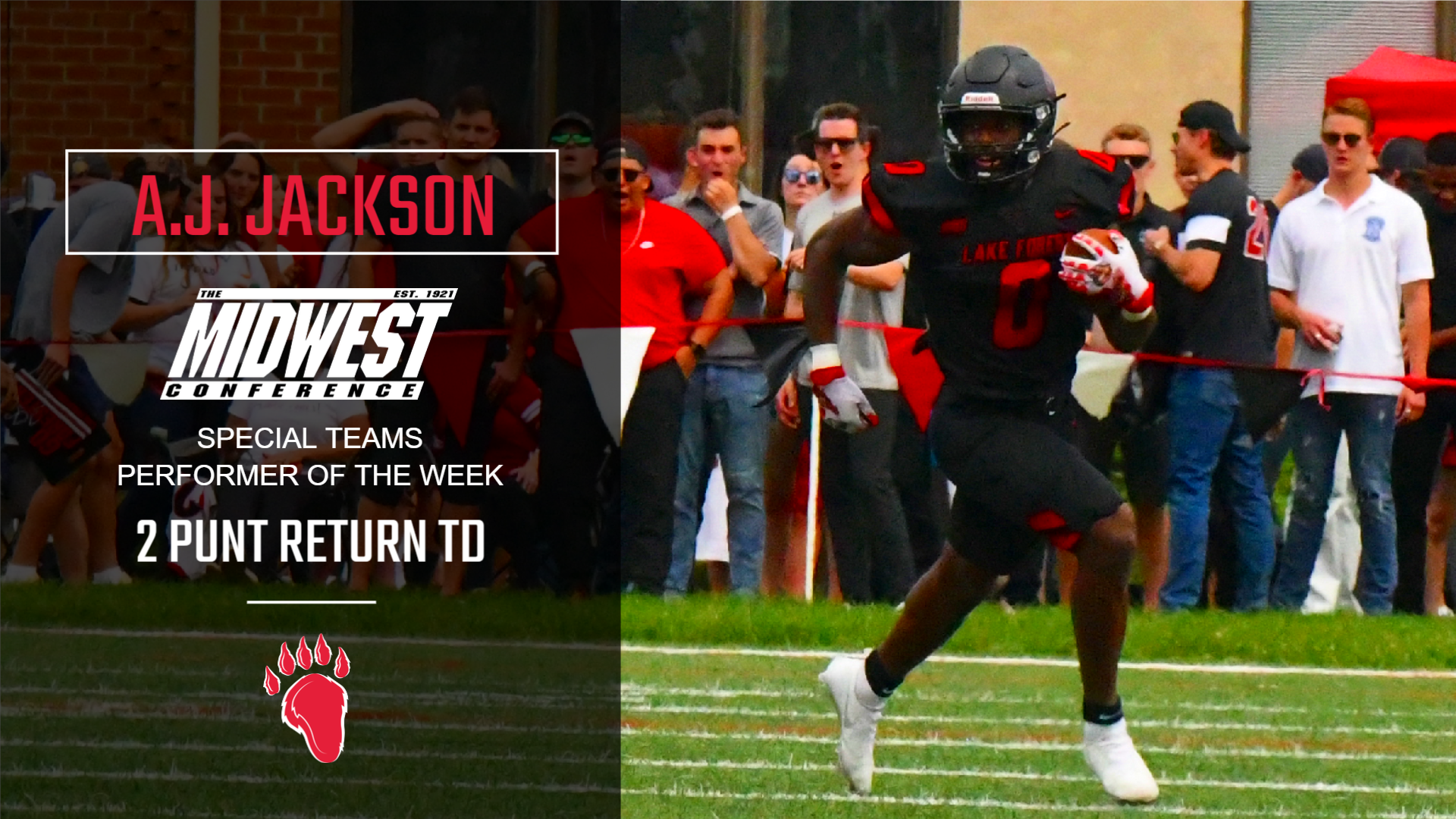 A.J. Jackson Named MWC Special Teams Performer of the Week