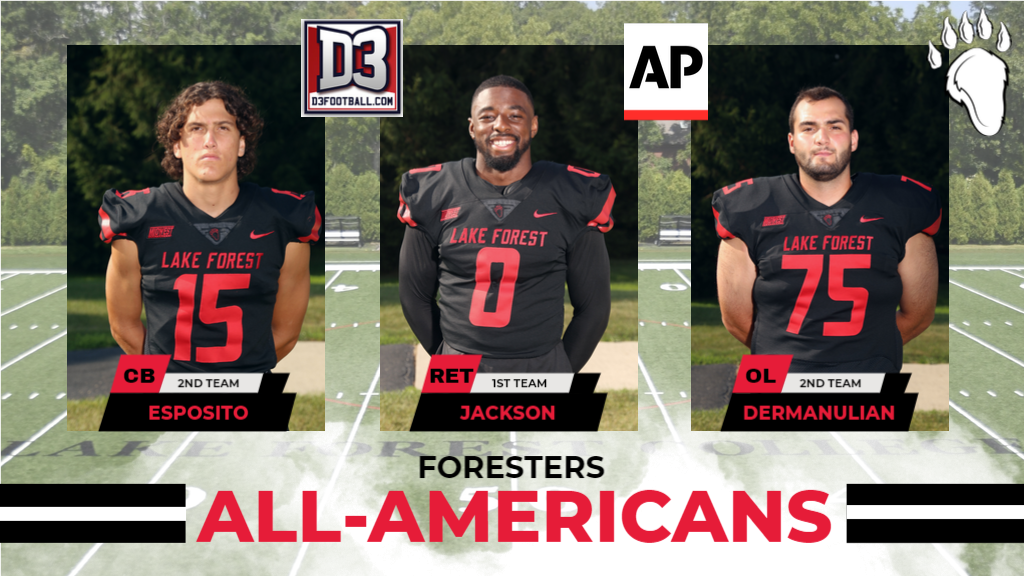Jackson, Esposito, and DerManulian Named All-Americans
