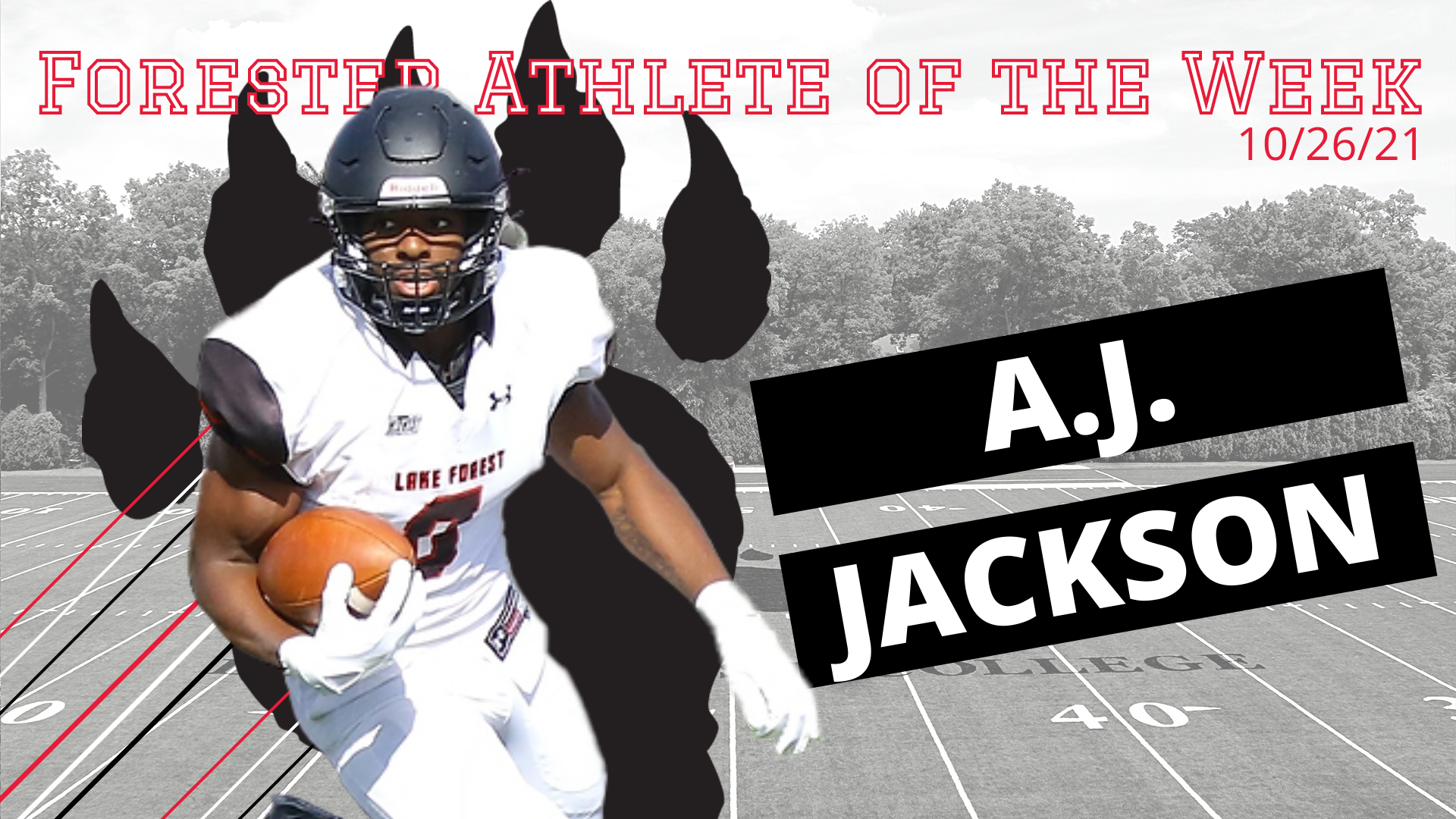 A.J. Jackson Named Men's Forester Athlete of the Week for Second Time