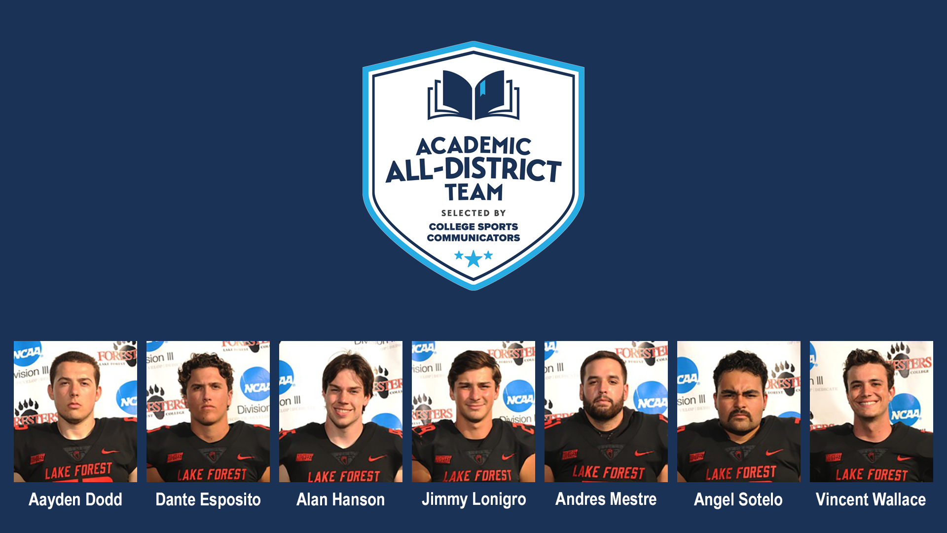 Seven Foresters Earn Academic All-District® Accolades