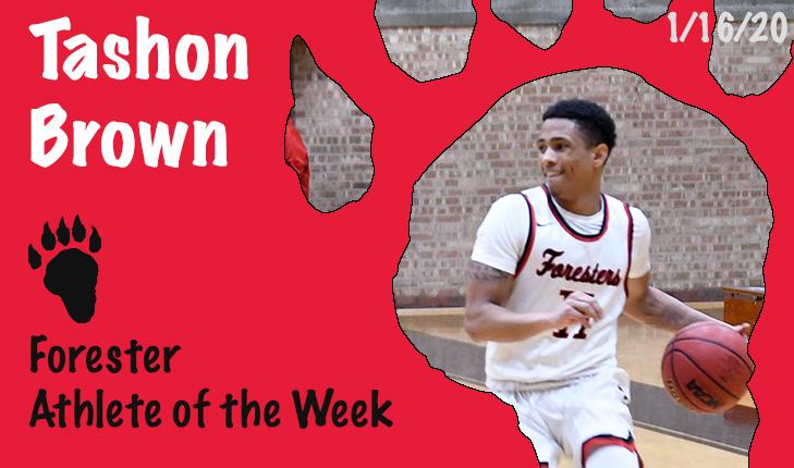 Tashon Brown Voted Forester Athlete of the Week