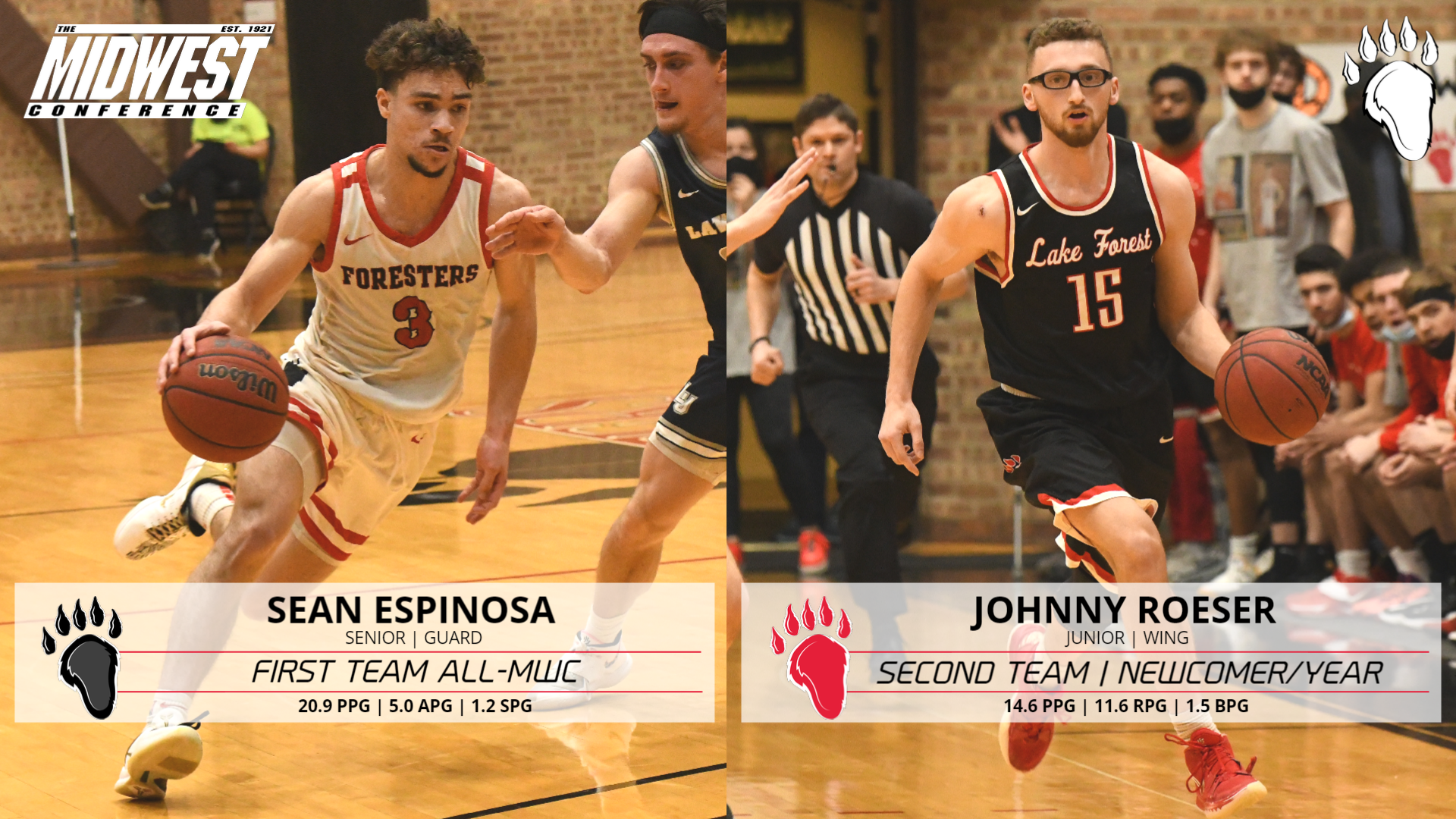 Espinosa and Roeser Earn All-MWC Honors