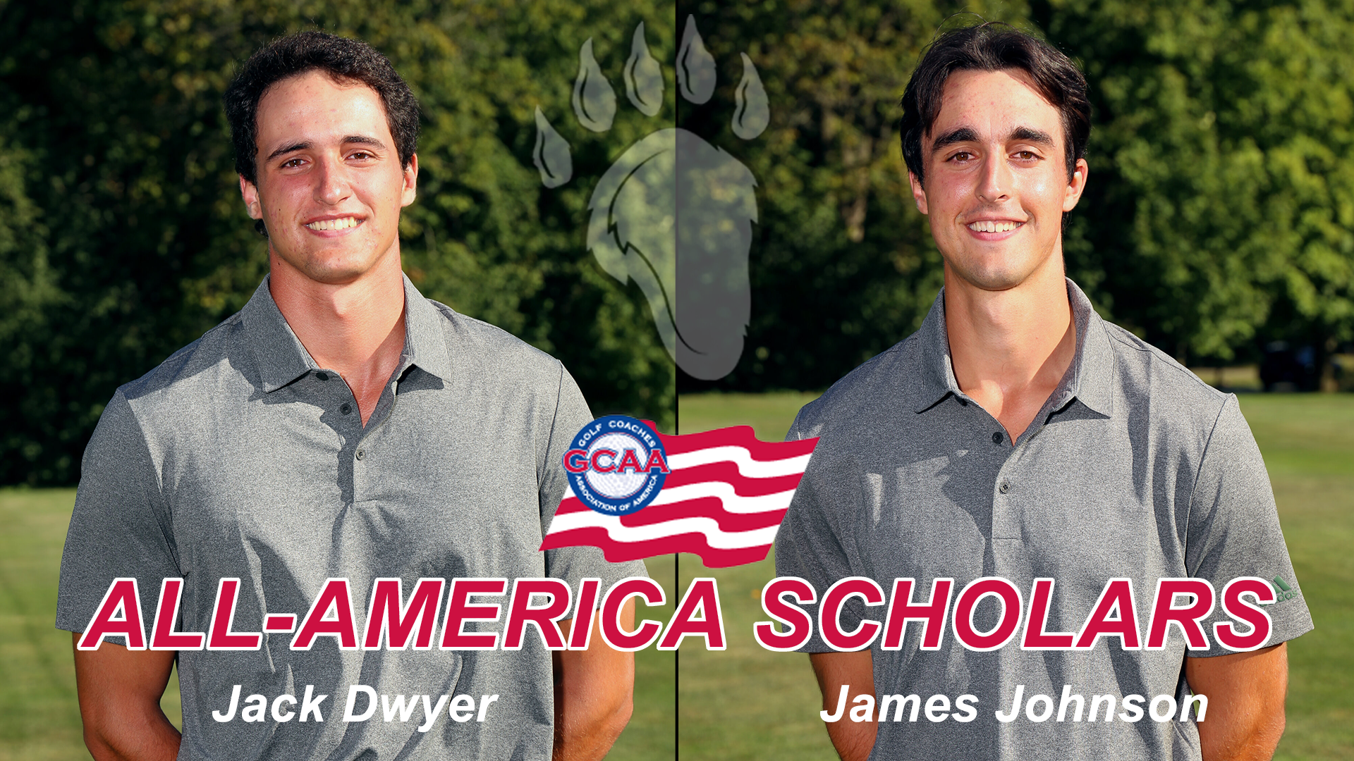 Dwyer and Johnson Named All-America Scholars by GCAA