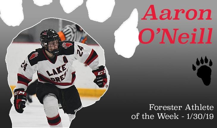 Aaron O'Neill Named Forester Athlete of the Week