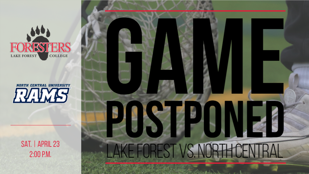 Saturday's Men's Lacrosse Game Postponed