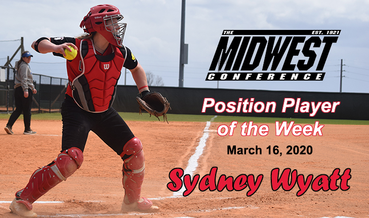 Sydney Wyatt Named MWC Position Player of the Week