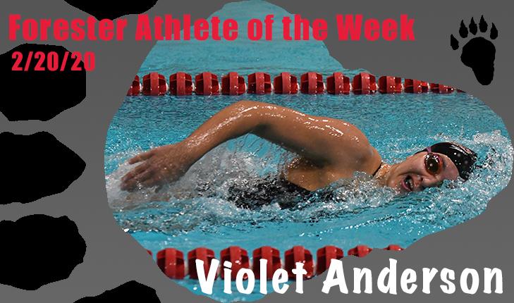 Violet Anderson Earns Forester Athlete of the Week Honors