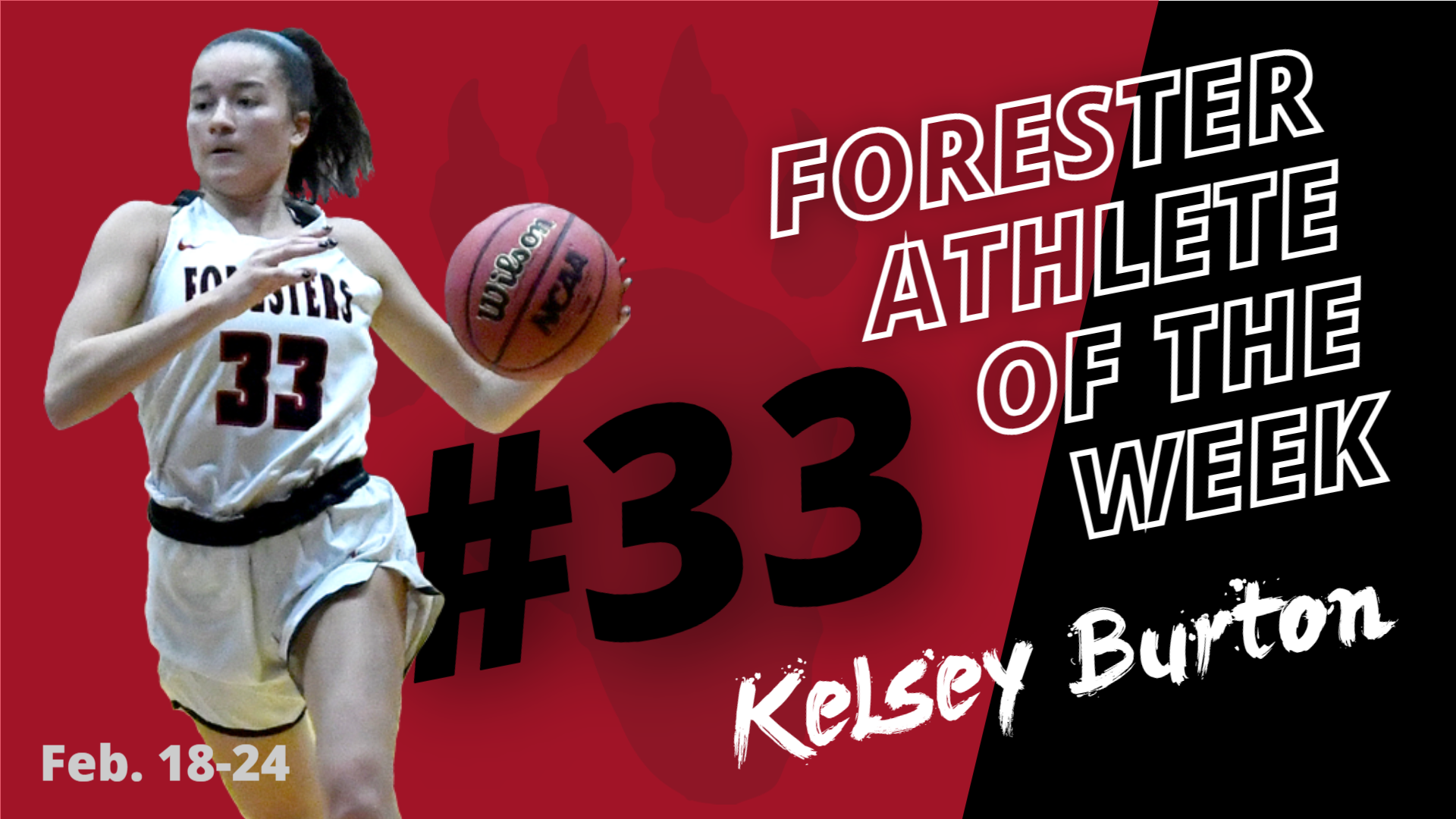 Kelsey Burton Repeats as Forester Athlete of the Week