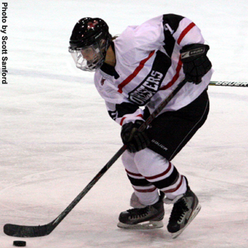 Greeneway Records Hat Trick as Women's Hockey Clinches Home Ice for NCHA Quarterfinals