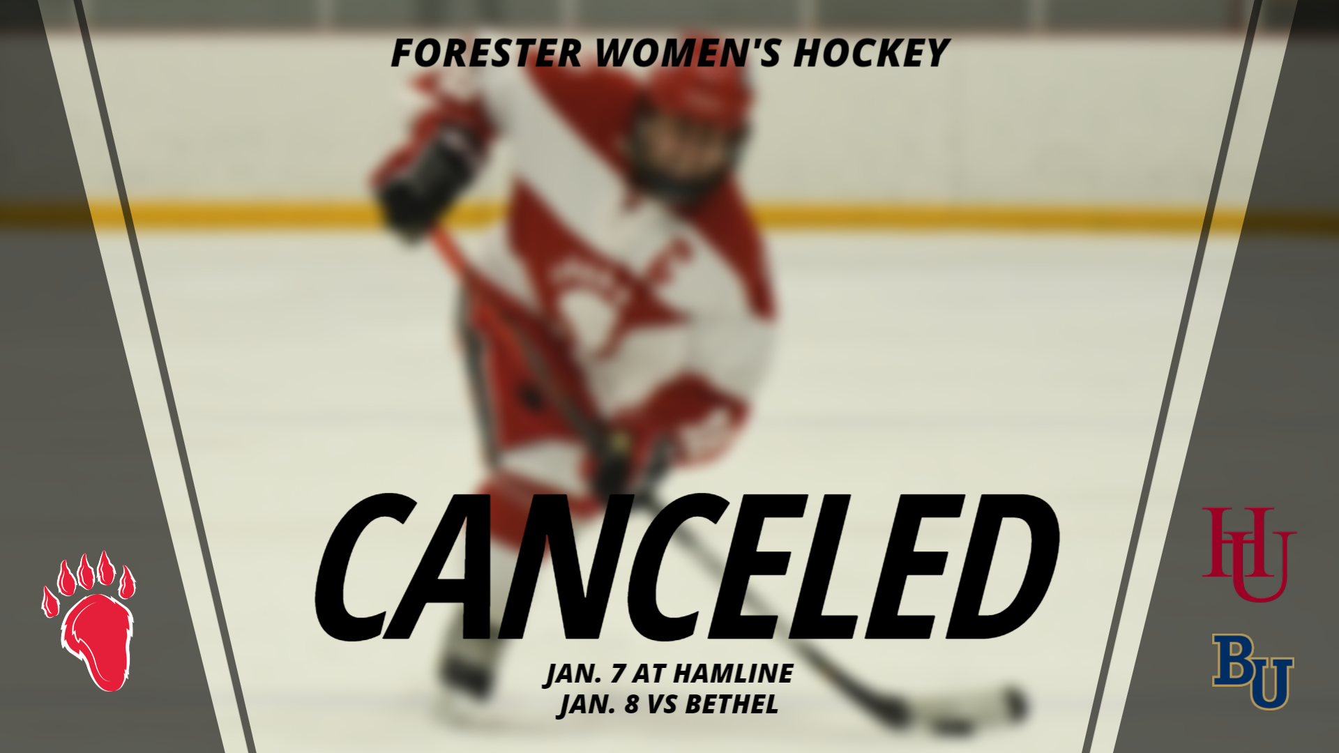 This Weekend's Women's Hockey Games at Hamline Canceled