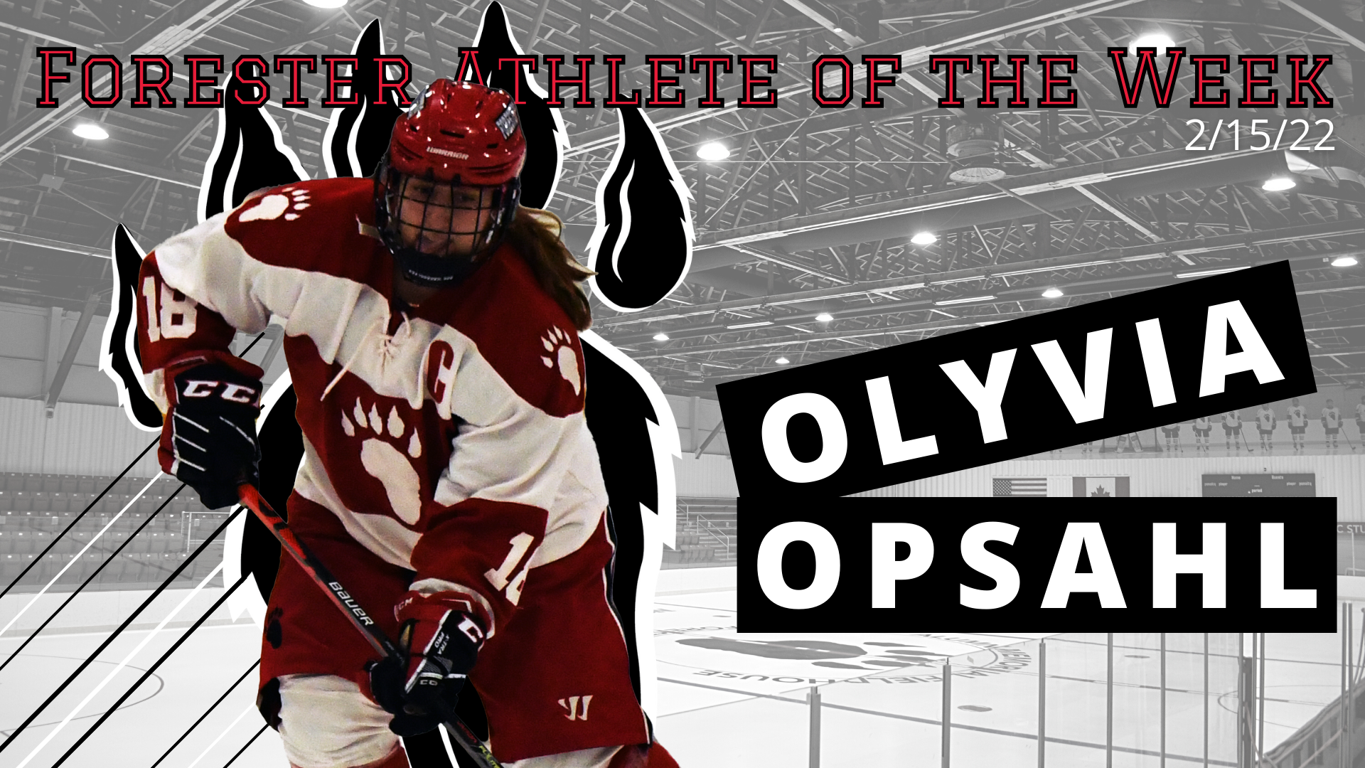 Olyvia Opsahl Named Women's Forester Athlete of the Week