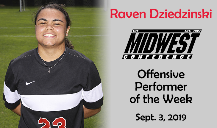 Raven Dziedzinski Named MWC Offensive Performer of the Week