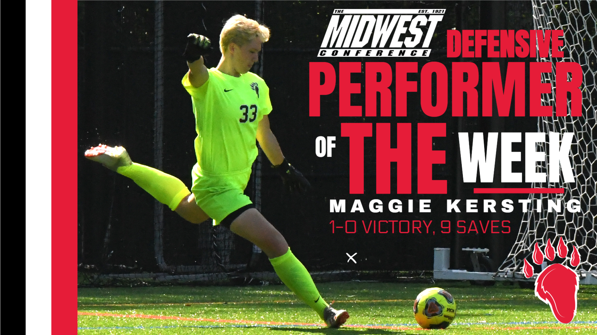 Maggie Kersting Named MWC Defensive Performer of the Week