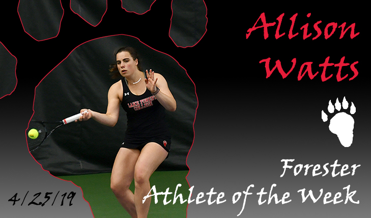 Allison Watts Named Forester Athlete of the Week