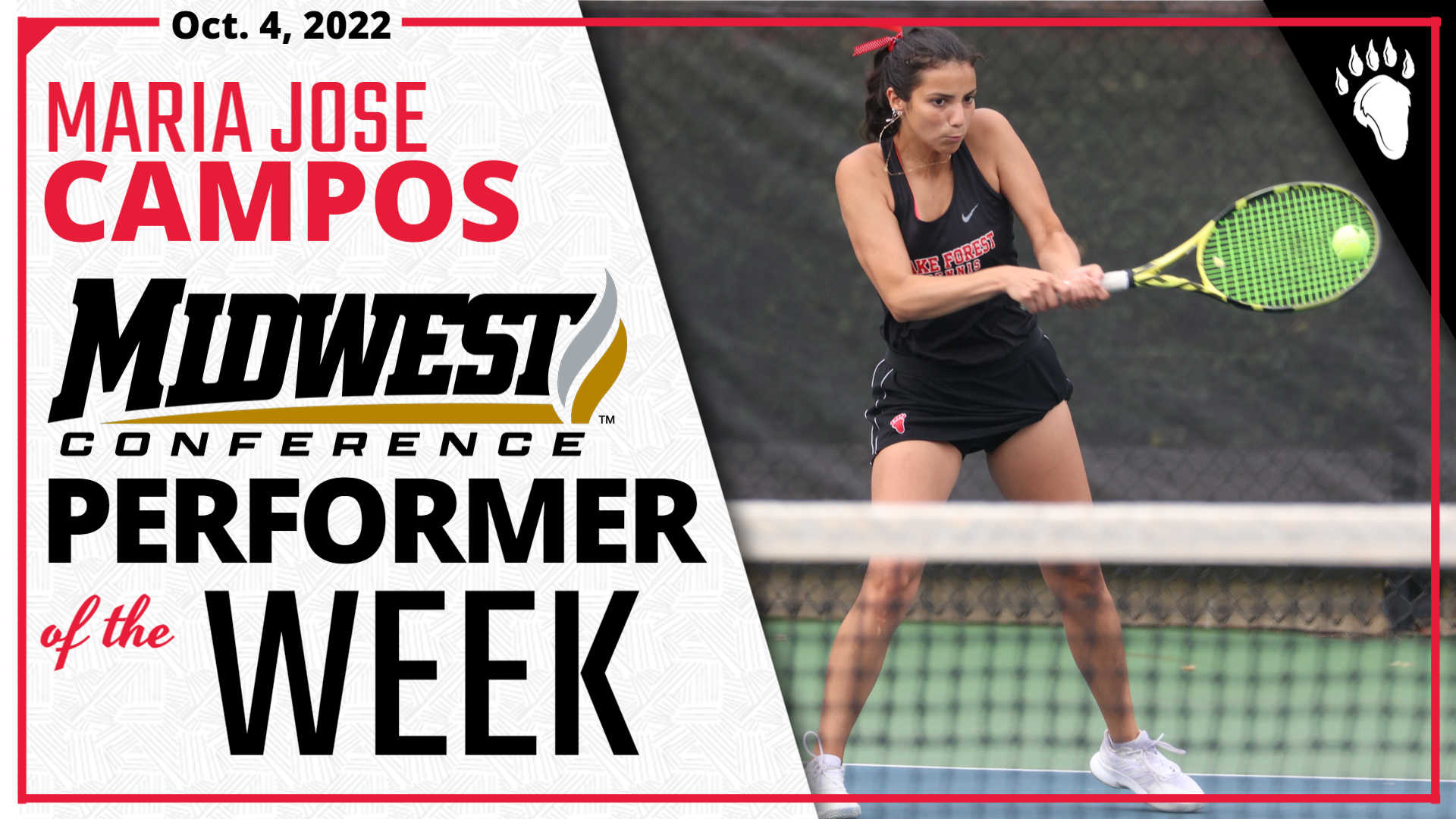 Maria Jose Campos Named MWC Performer of the Week