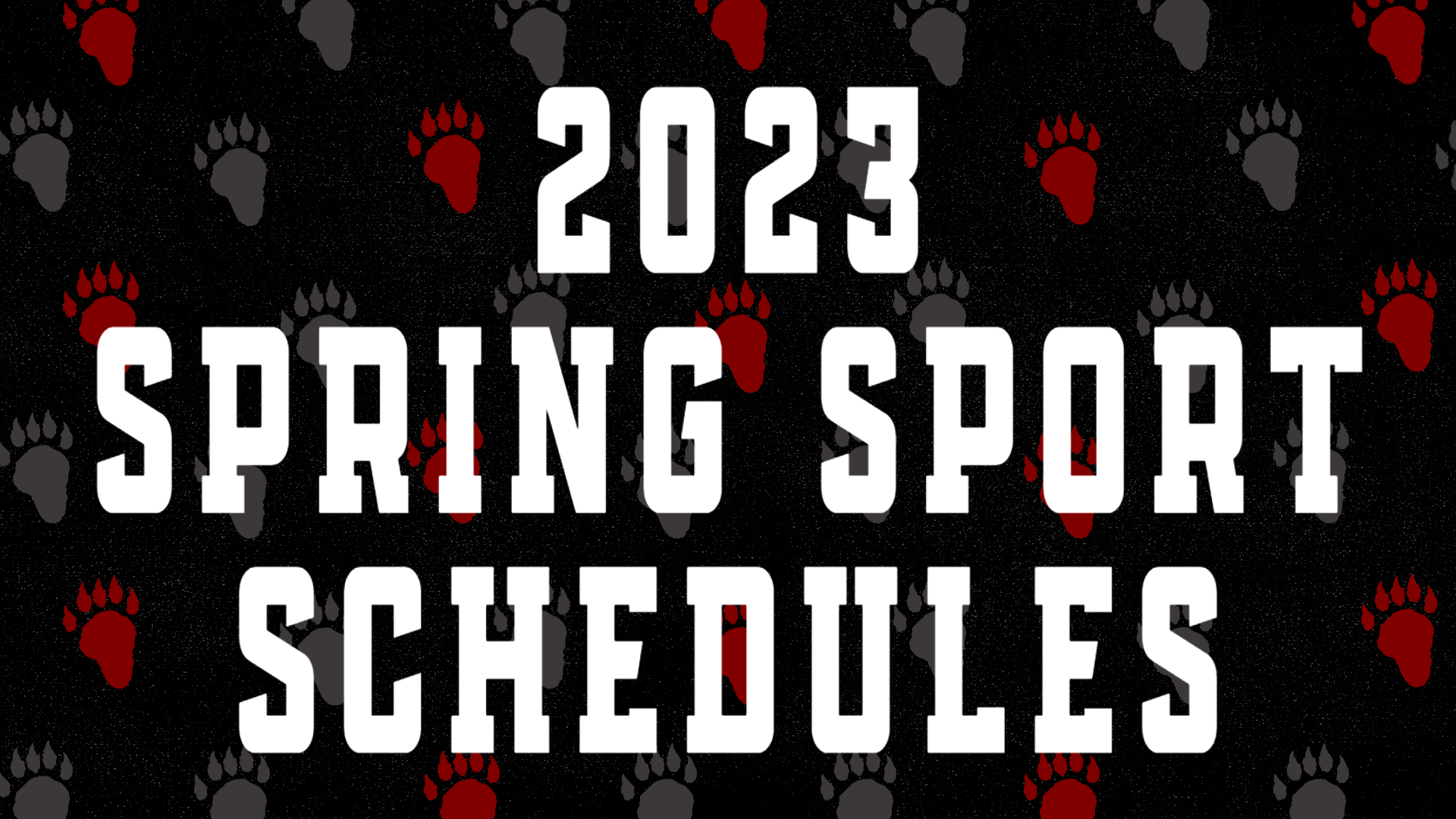 Spring Sport Schedules Released