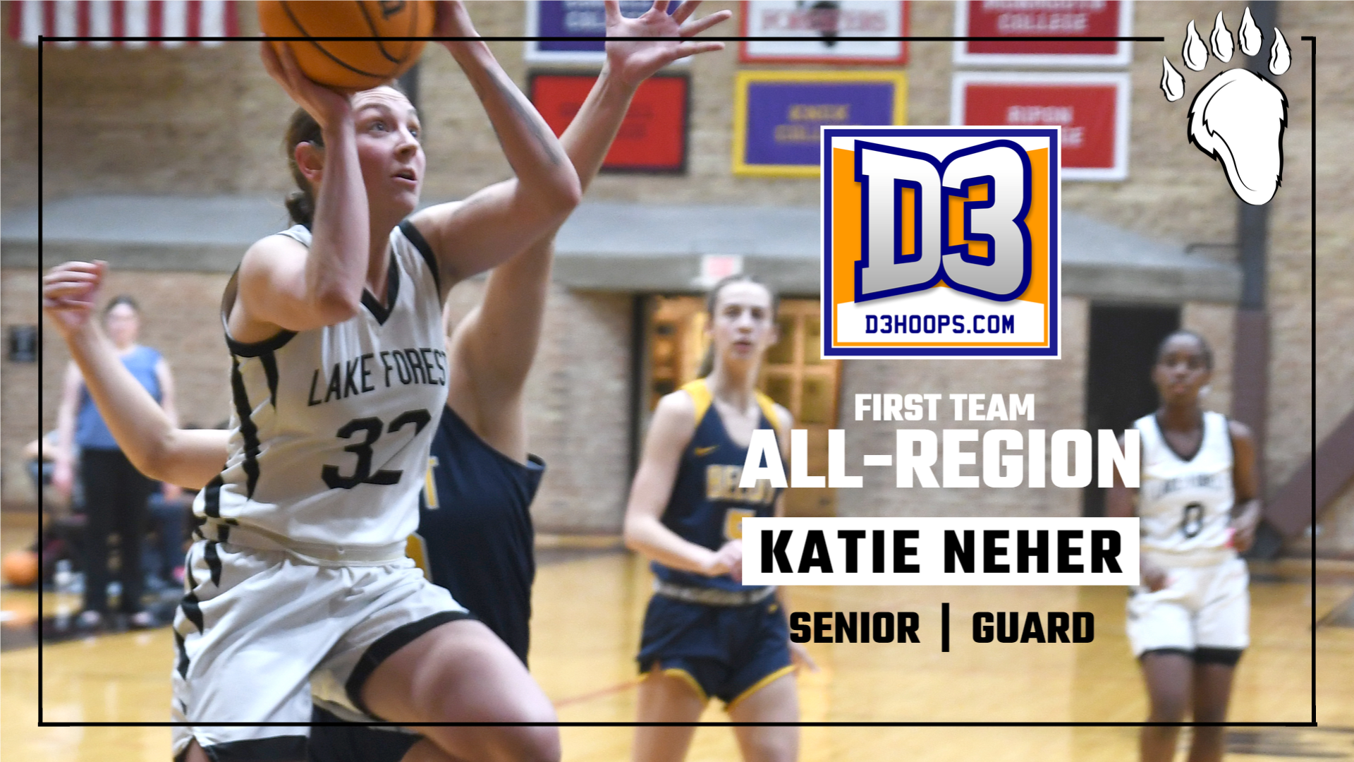Katie Neher Receives First Team All-Region Honors from D3hoops.com