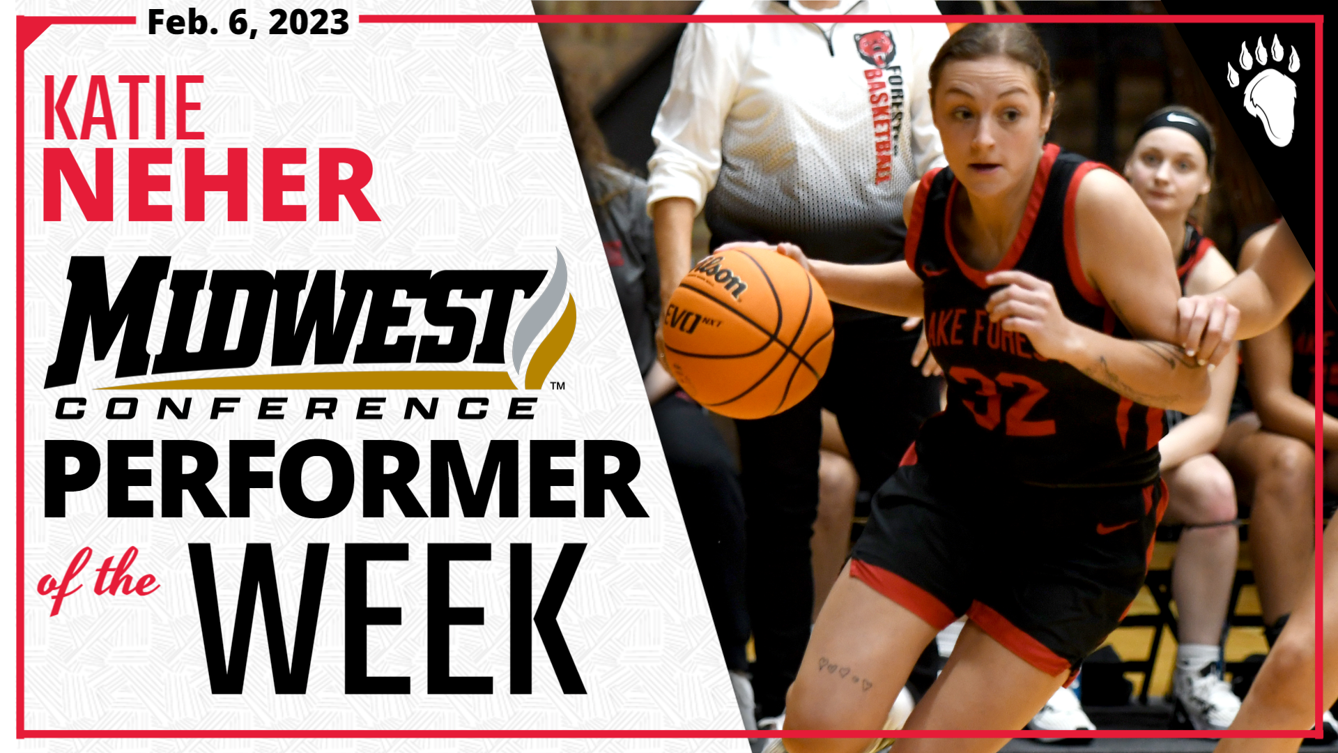Katie Neher Repeats at MWC Performer of the Week