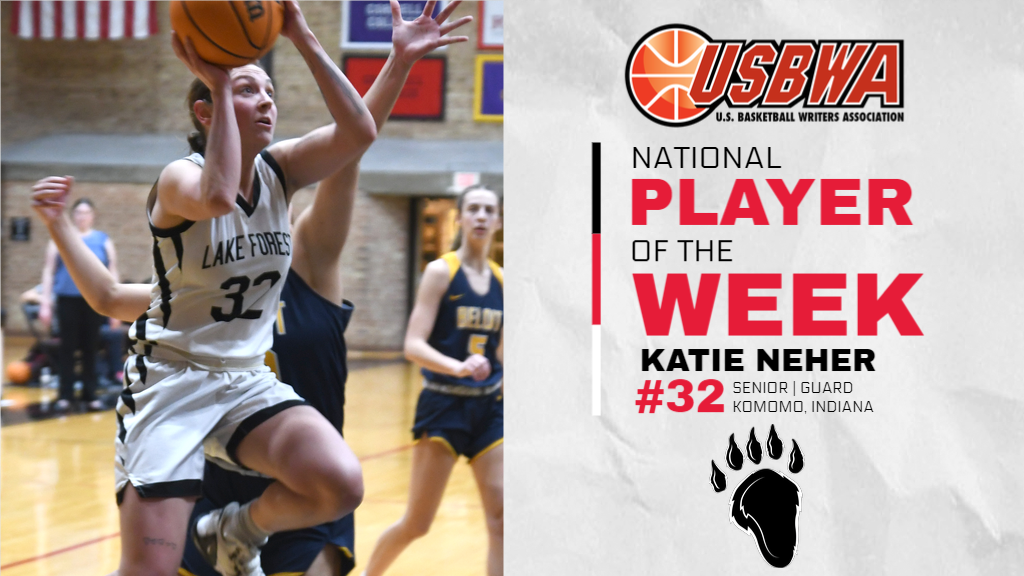 Neher Named National Player of the Week by USBWA